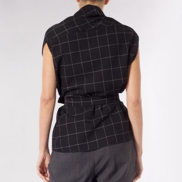 Meem M Label Wrap Blouse Size Small - Picture 3 of 8